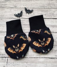 Gothic Midnight Bat Creatures Baby Mitts