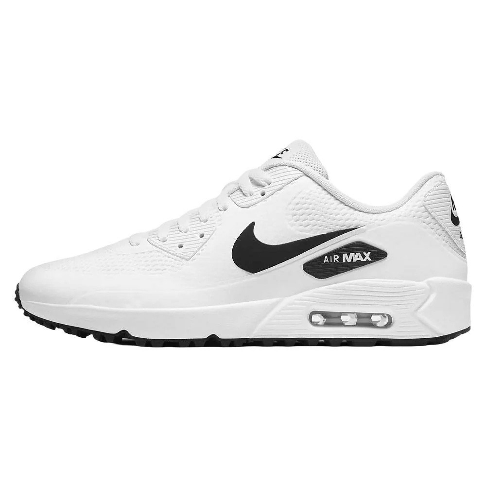 Size 13 Nike Air Max 90 G White Black Spikeless Mens Golf Shoes CU9978-101 — product photo 1 of 6