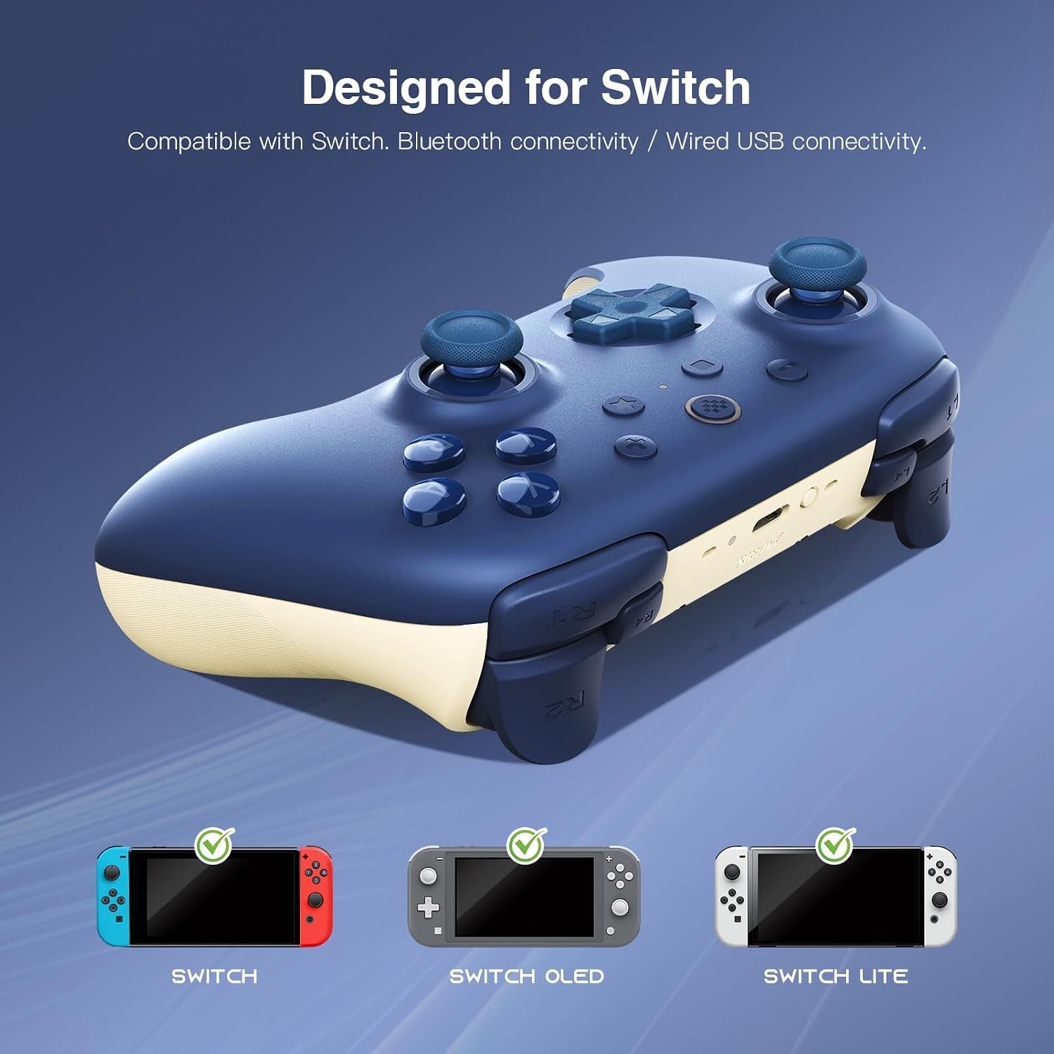 Switch Button Controller Bluetooth 8BitDo Ultimate 2C Bluetooth Hall Effect Controller Switch/Switch 2 ...