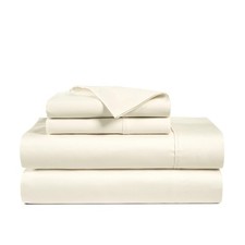 1000 Thread Count 100 Egyptian Cotton Sheets Set Queen Size Ivory Bed Sheet ...