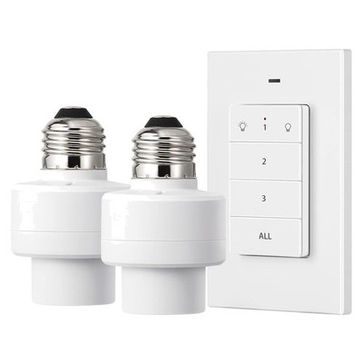 Convenient 100FT RF Remote Control Light Socket - Ideal for Limited Mobility