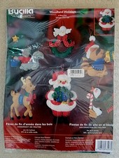 Bucilla Felt Christmas Ornaments Kit 84970 - Woodland Holidays - Maria Stanziani