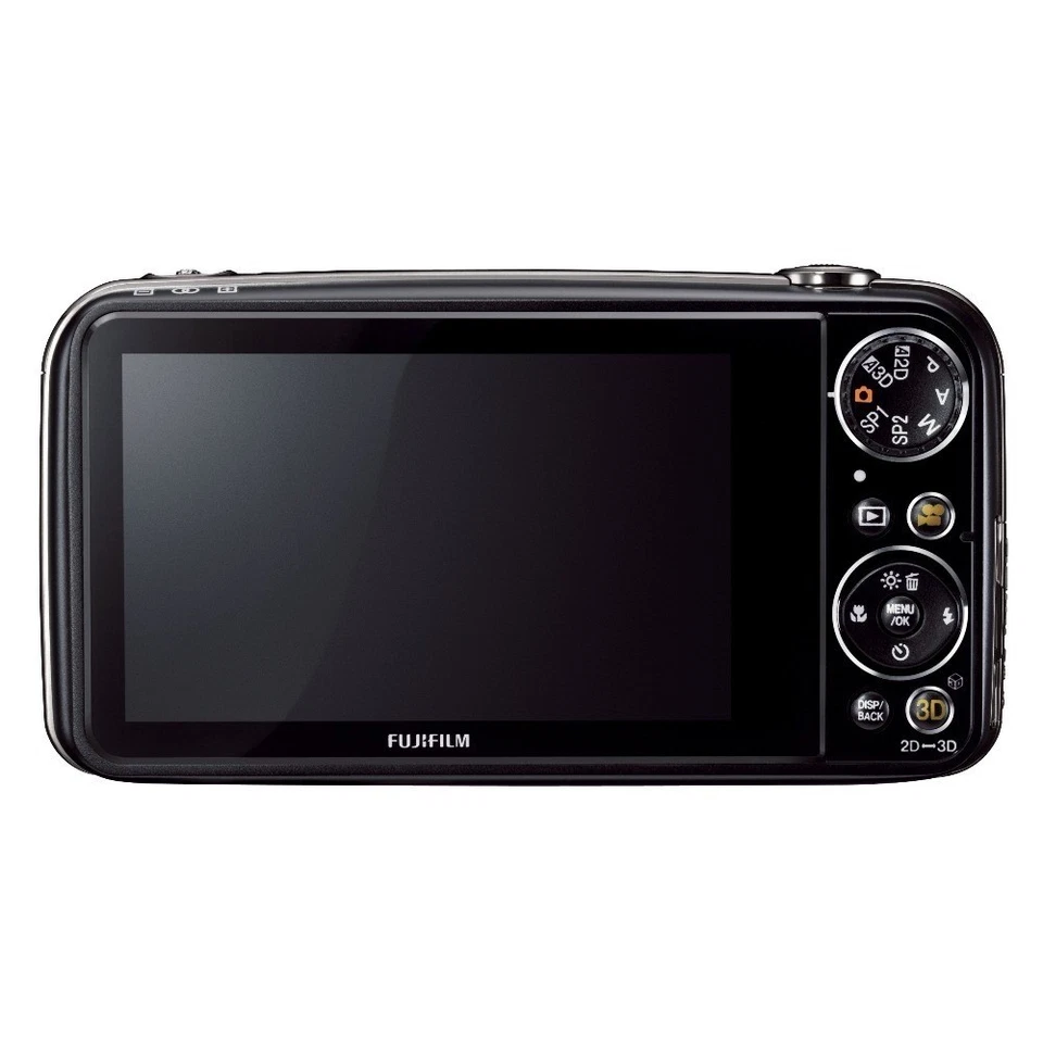 Fujifilm FinePix Real 3D W3 Digital Camera 10MP 3X Optical Zoom Black CCD Sensor - Image 2 of 4
