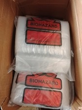 1000 Each  6x9 SPECIMEN TRANSPORT BIOHAZARD BAG  ECONO-ZIP 2 Mil