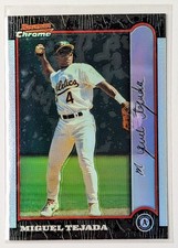 1999 Bowman Chrome Refractors Miguel Tejada Oakland Athletics #229