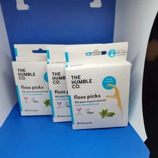 The Humble Co. Floss Picks (150 Count) – Plant Based Dental Floss Picks (v)