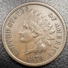 1879 Indian Head Cent Penny IHC 1c BETTER DATE Choice Original VF Full LIBERTY