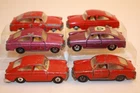 Six (6) 1960's-1970's Vintage Matchbox Lesney Volkswagen 1600 TL Cars #67