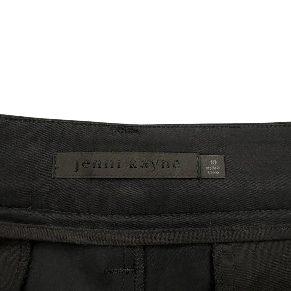 Pantalones al Tobillo Jenni Kayne Negros Talla 10 Ligeros Mezcla Algodón Pantalón Foto 3 de 4