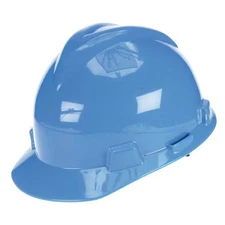 Msa Safety Hard Hat, V-Gard, Polyethylene, 4 Point Ratchet, Type 1, Class E,