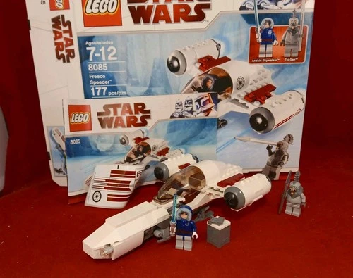 Lego Star Wars Clone Wars Freeco Speeder 100% W/figures Inst Stickers & Box 8085