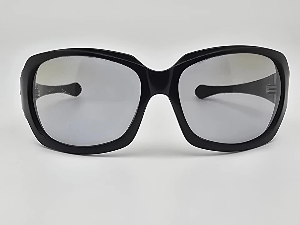 Gafas de sol Oakley 05-960 Script marco negro lentes degradadas transparentes con estuche Foto 2 de 4