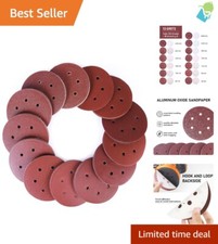 Professional 130PC Sanding Discs, 6" Diameter with Varied Grits - Easy to Use 0.24 per gallon