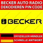 ✅BECKER RADIO DECODING PIN CODE BMW CHRYSLER FERRARI MERCEDES BENZ AUDIO✅