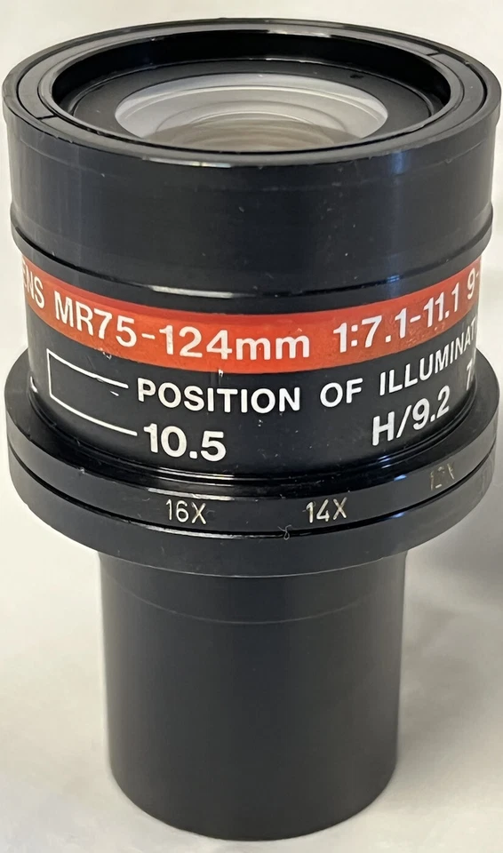 MR75-124mm Zoom Lens G10F 1:7.1-11.1 9-16X made in Japan illumination dial - Image 2 of 4