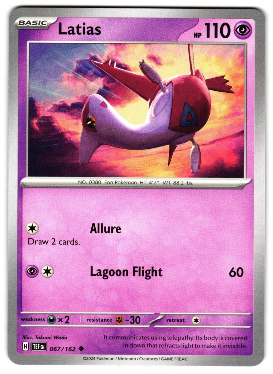 LATIAS 067/162 TEMPORAL FORCES POKEMON TCG
