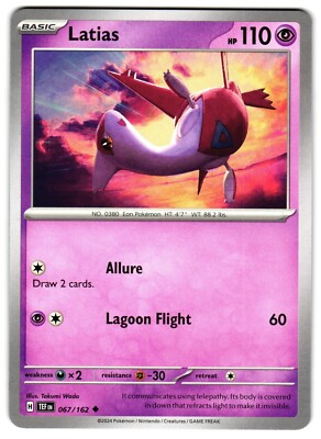 LATIAS 067/162 TEMPORAL FORCES POKEMON TCG | eBay