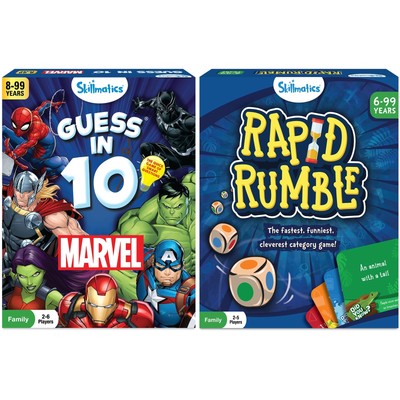 Skillmatics Guess in 10 Marvel & Rapid Rumble Bundle, Games for Kids, Teens &...
