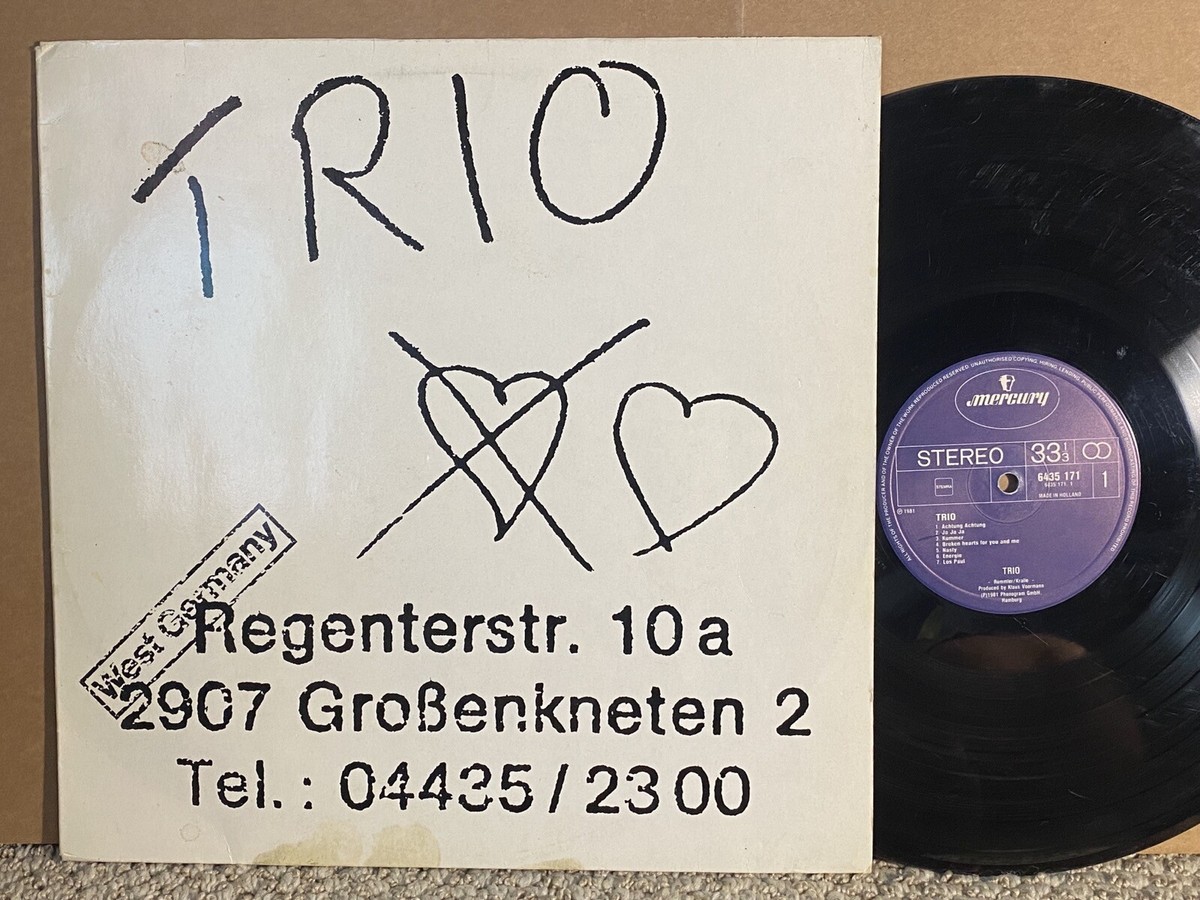 Trio self titled VG ORIG HOLLAND minimal synth pop Da Da Da RARE