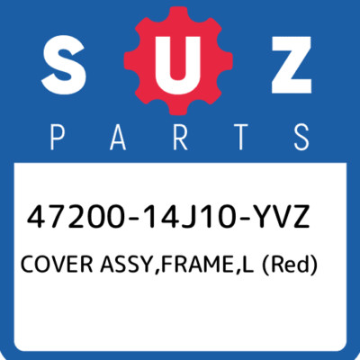 47200-14J10-YVZ Suzuki Cover assy,frame,l (red) 4720014J10YVZ, New 