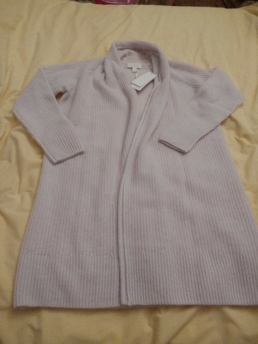 The White Company Brushed Cashmere ribbed cardigan, size xs, new - Picture 2 of 6