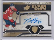 2018-19 SPx Super Scripts Autograph Nick Bjugstad Auto Florida Panthers #SS-NB