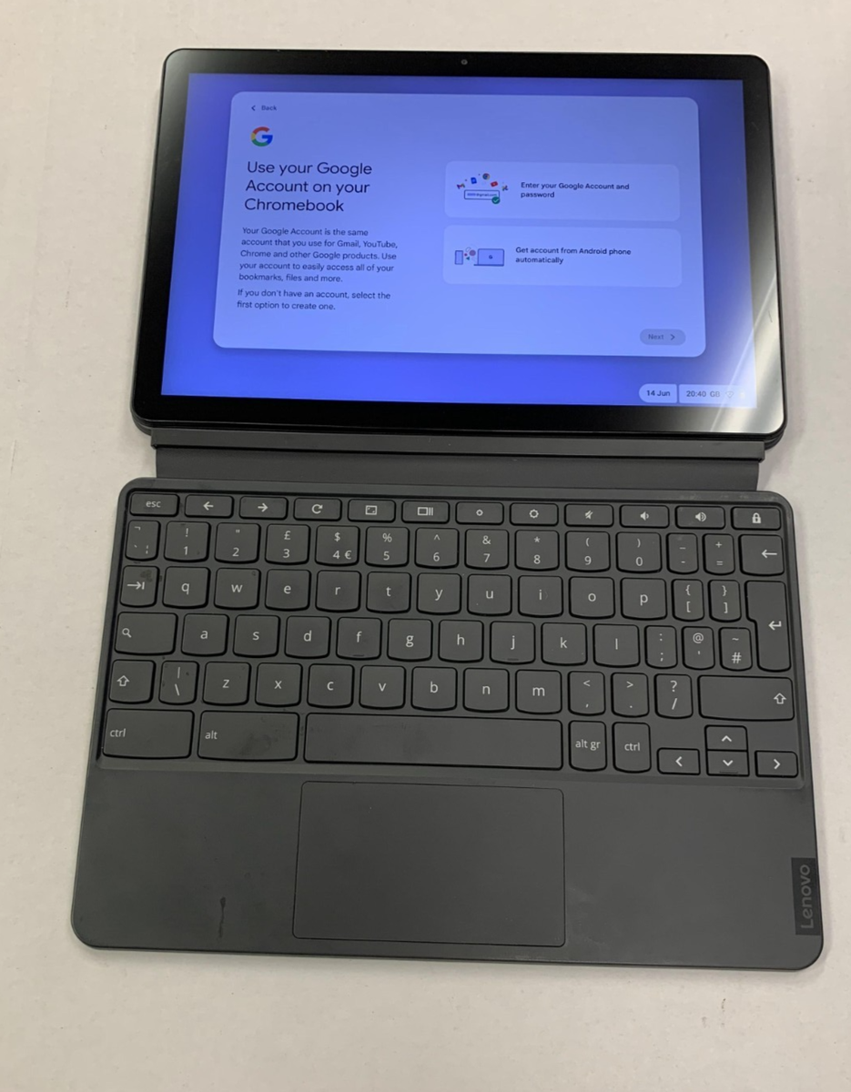 Lenovo CT-X636F IdeaPad Duet Chromebook Wi-Fi Ice Blue + Iron Grey