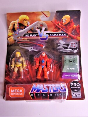 Mega Construx Pro Builders Masters of the Universe He-Man Vs Beast Man NEW