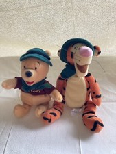 BEANIE BABY WINNIE THE POOH TIGGER MINI BEAN BAG OUTDOORS HAT SCARF
