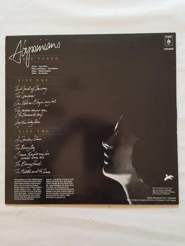 June Tabor ‎– Abyssinians - Topic Records ‎– 12TS432 -  Vinyl, LP, Album, Stereo image 2