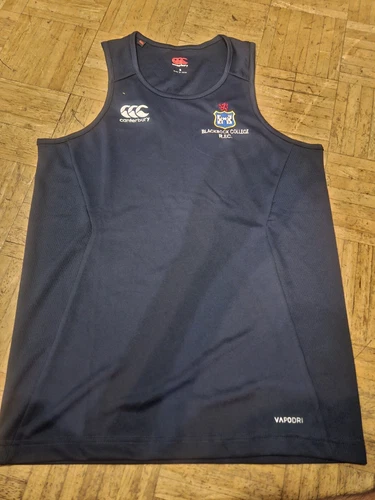 Canterbury Blackrock College RFC Rugby Singlet Size Small Navy