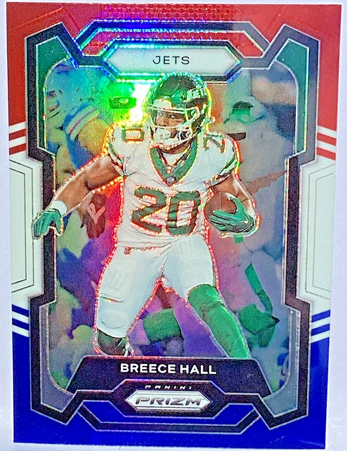 Breece Hall Red White and Blue PRIZM 2023 Panini Prizm #232 New York Jets RB NFL