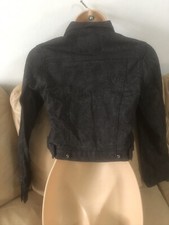 Cosmic Cropped Black Ladies Jacket Size 10