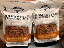 Lot Of 2 Kinder's Homestyle Stuffing Mix, 24 Ounce
