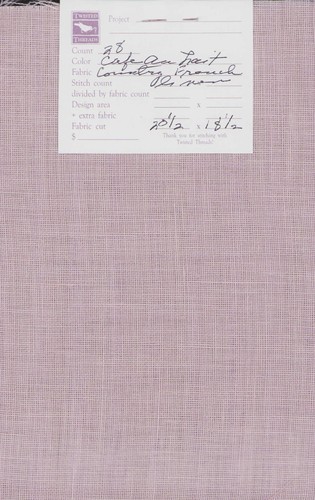 28 ct Cross Stitch Fabric Cafe Au Lait 20.5x18.5" Cashel Linen Twisted THreads - Picture 2 of 2