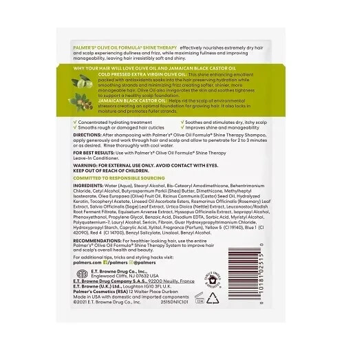 Menge 6 Palmenolivenöl Tiefenkonditionierung 6er-Pack Vitamin E Frizz anfälliges Haar - Bild 2 von 4
