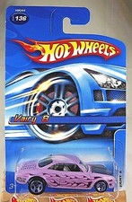 2005 Hot Wheels Mainline #136 VAIRY 8 Lavender w/Purple 5 Spoke Wheels Variation