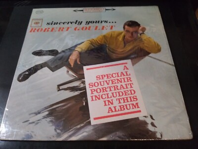 Robert Goulet  - Sincerely Yours VG++ Original Columbia LP Record & Photo 1962