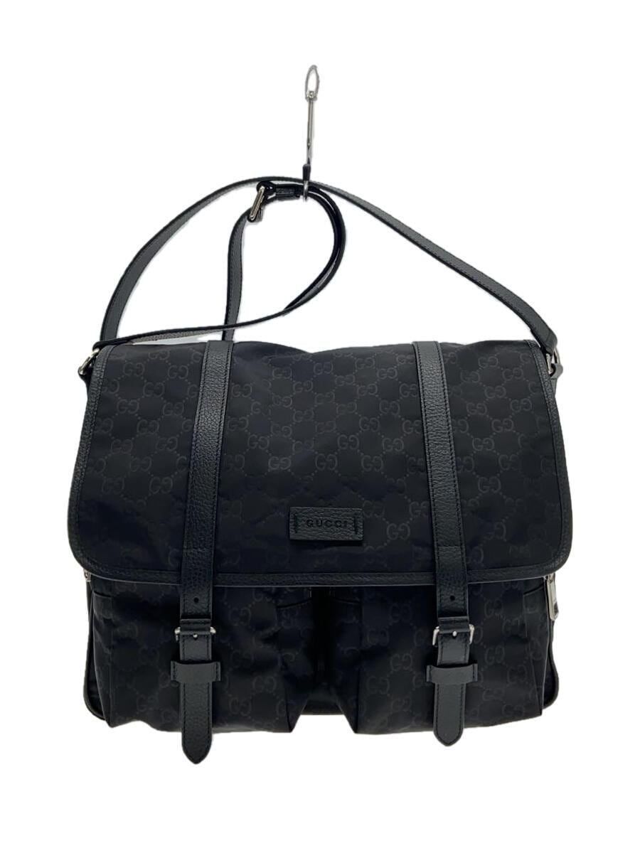 GUCCI shoulder bag GG nylon Black Used | eBay GUCCI shoulder bag GG nylon Black Used | eBay