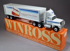 WINROSS TRUCK WARNER LAMBERT EFFERDENT TRACTOR TRAILER DIECAST NEW IN BOX 1988