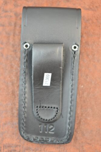 BUCK USA BLACK LEATHER SHEATH ONLY (NO KNIFE) FITS LARGE 112 LOCKBACK (21369) - Picture 2 of 2