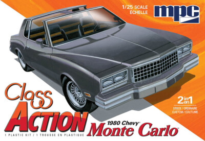 1980 Chevy Monte Carlo Class Action  + Chopper Trailer 1:25 MPC Model Kit MPC967