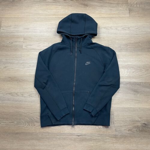Nike Hoodie Herren Medium schwarz Tech Fleece Full Zip Swoosh