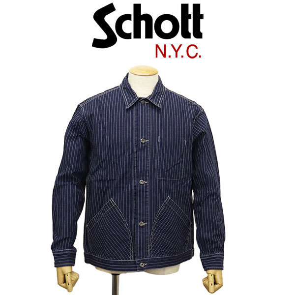 Schott 3952009 Old Hickory Denim Jacket 367Indigo L _#971