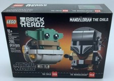 Lego MANDALORIAN & GROGU / CHILD / BABY YODA 75317 Star Wars BrickHeadz New MIB