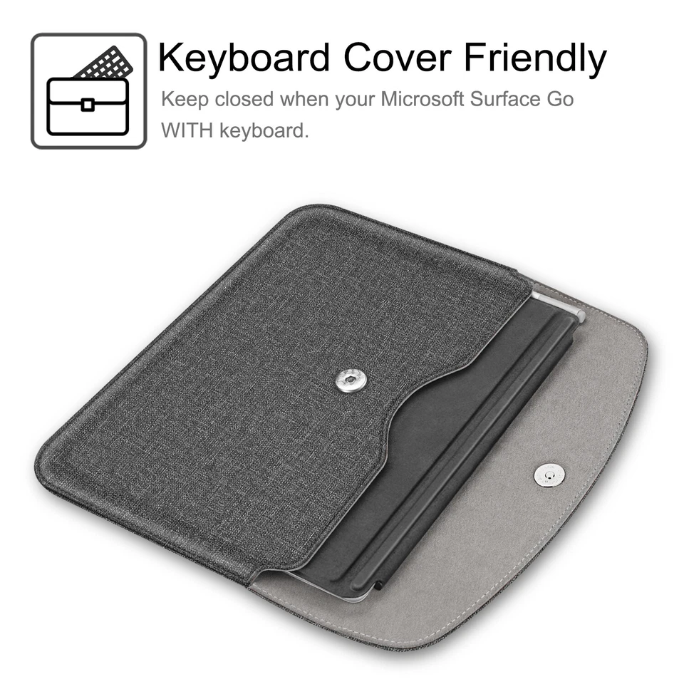 For Microsoft Surface Go 2 2020 & Surface Go 2018 10" Case Slim Fit Cover Pouch - Image 4 of 4