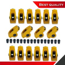 Roller Rocker Arms Suit Chevy Bbc 396 402 427 454 1.7 Ratio 716 Gold Anodized