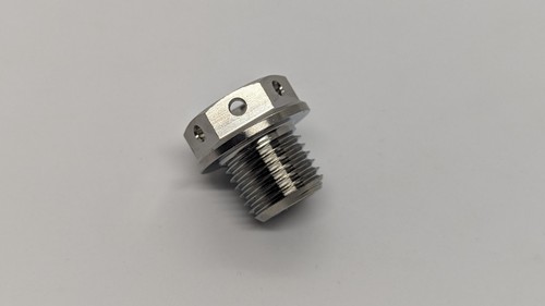 BMW S1000 Titanium sump plug all years drilled hex head race spec - Picture 2 of 13