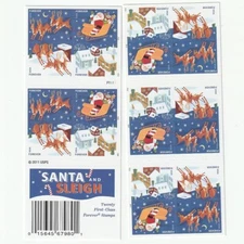 Scott # 4712 - 4715  US  Santa and Sleigh  Block 20 stamps  M/NH O/G  Free Ship
