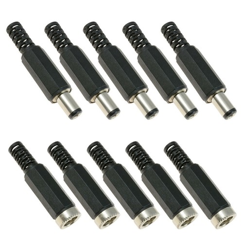 80pcs DC Power Plug Adapter Male Female Socket Jack Cable Connector 5.5 x 2.1mm - Picture 11 of 11